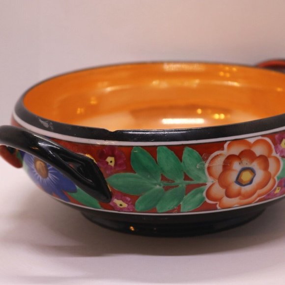 Beautiful Noritake Morimura Hand-Painted 7" Handled Bowl Made in Japan - Picture 2 of 9